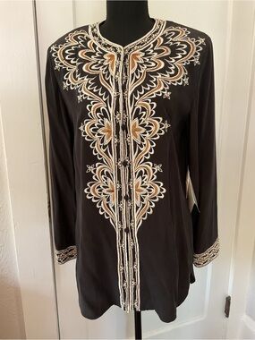 NWT 100% silk Bob Mackie vintage top